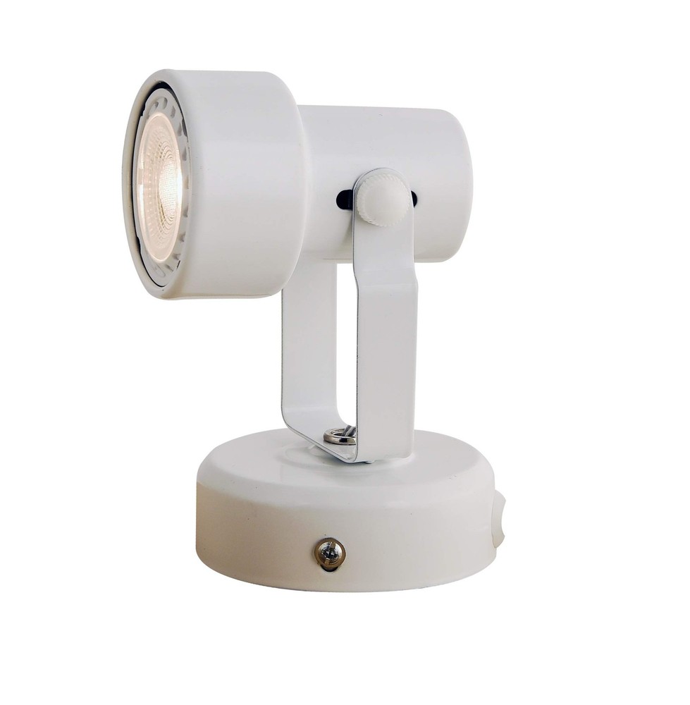 KING SHA Multi Purpose Spotlight Desk Wall Mount Accent Lamp with Plug White