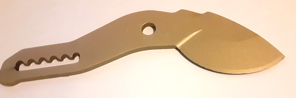 Titanium Plain Edge GOLD PLATED Knife