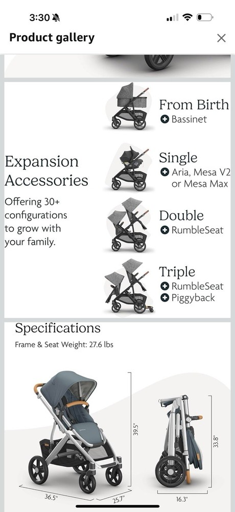 uppababy vista v3 stroller