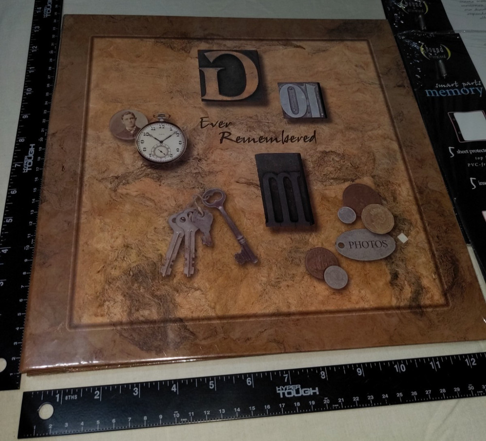 Bound + d/termined "Ever Remembered" Scrapbook Kit w/ 2x Refill Pages + Folder