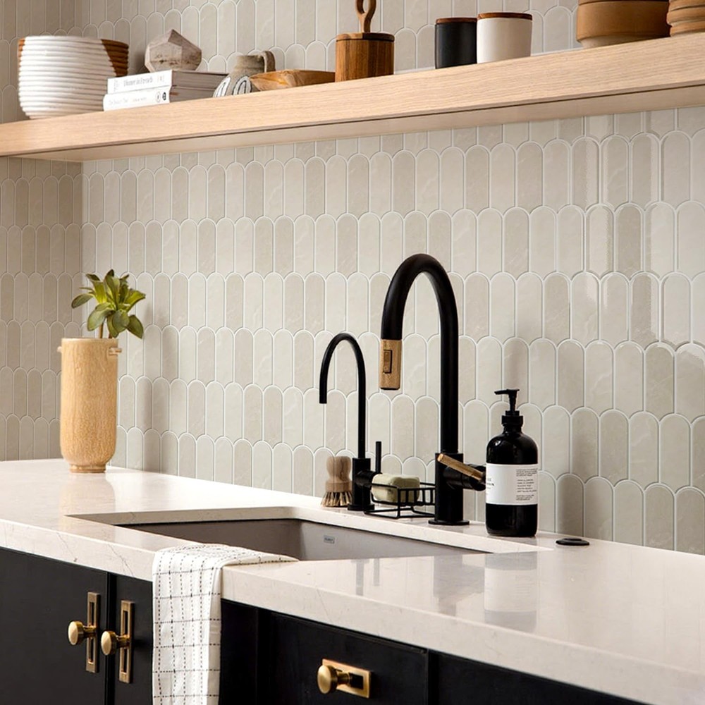Peel and Stick Backsplash for Kitchen, 10-Sheet Backsplash for Kitchen Wall 3...