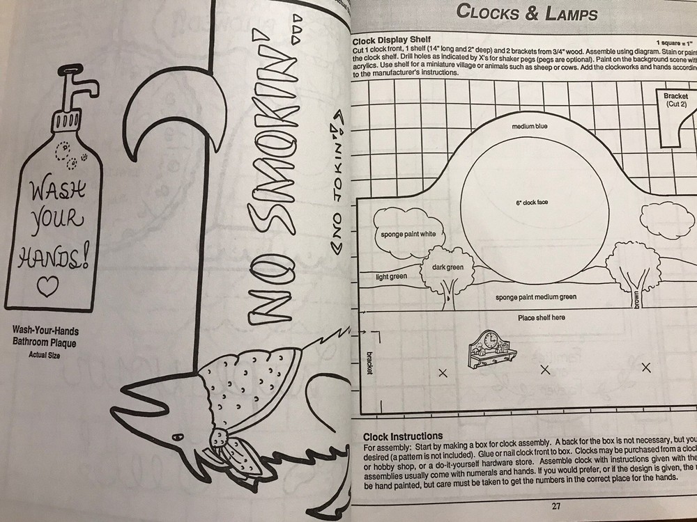 347 Woodworking Patterns 1992 Paperback Book