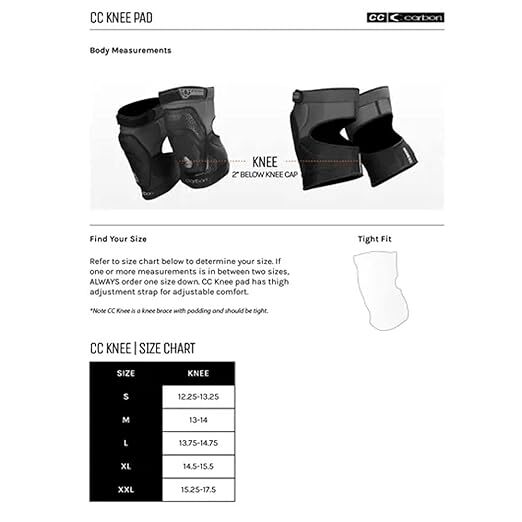 Carbon CC Knee Pad (X-Large)