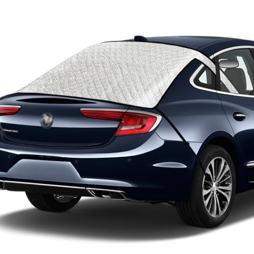 Car Rear Windshield Cover, 4-Layer Waterproof Back Window Protector For Sedan