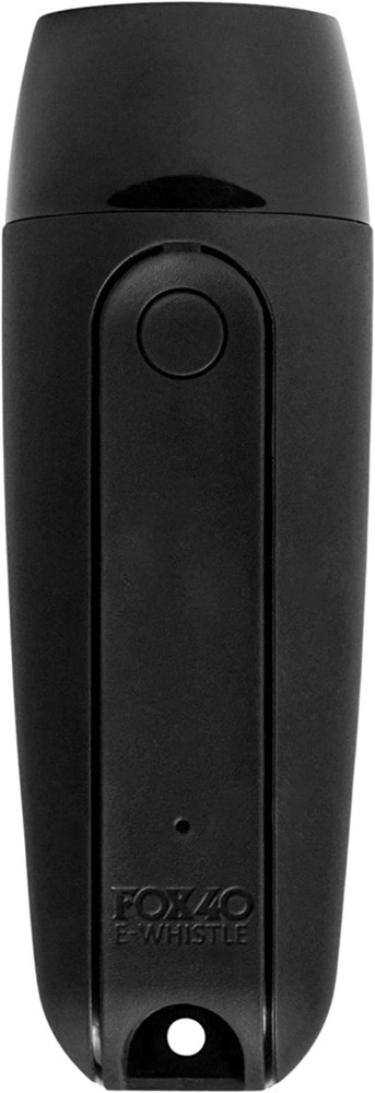 Fox 40 Rechargeable Electronic Whistle + Lanyard, Black