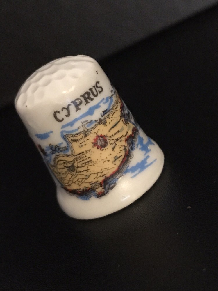 Collectable Thimble - Cyprus Map 8