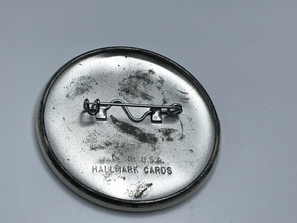 Vintage Hallmark Stressed Out Humorous Button Pin Badge
