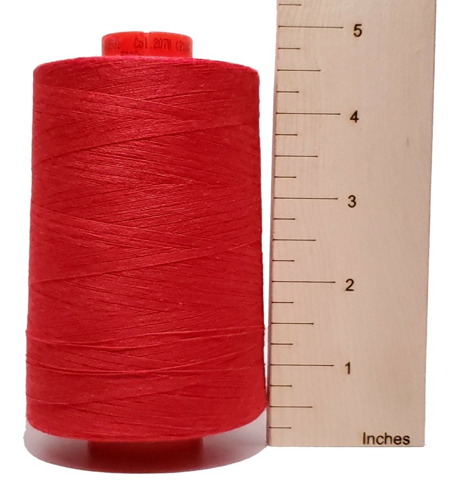 Rasant 75 Cotton Wrapped, Polyester Core Thread - 40 Wt, 5000 Meter - Scarlet