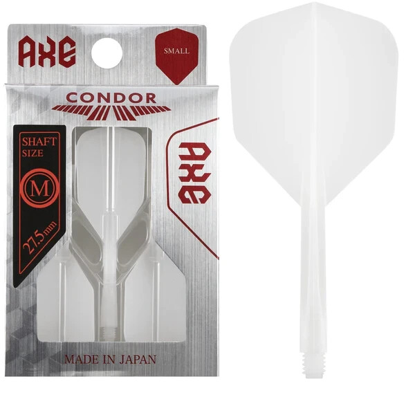 WHITE CONDOR AXE DART SHAFT/FLIGHT COMBO SMALL FLIGHT MEDIUM SHAFT