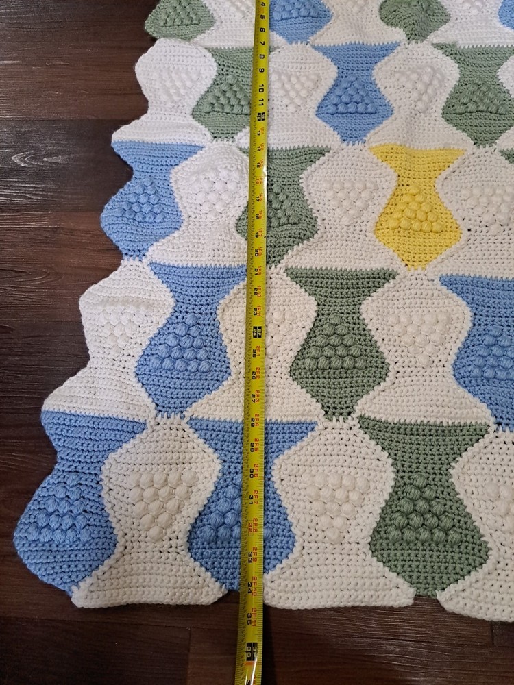 Handmade Crochet Baby Blanket Fish Pattern