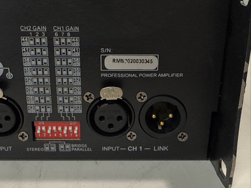 RMS DM60 Professional Power Amplifier