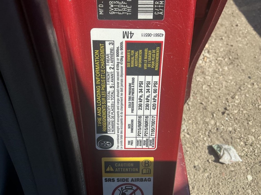 System Restraint Bag Module Under Console Fits 10-11 CAMRY 854656