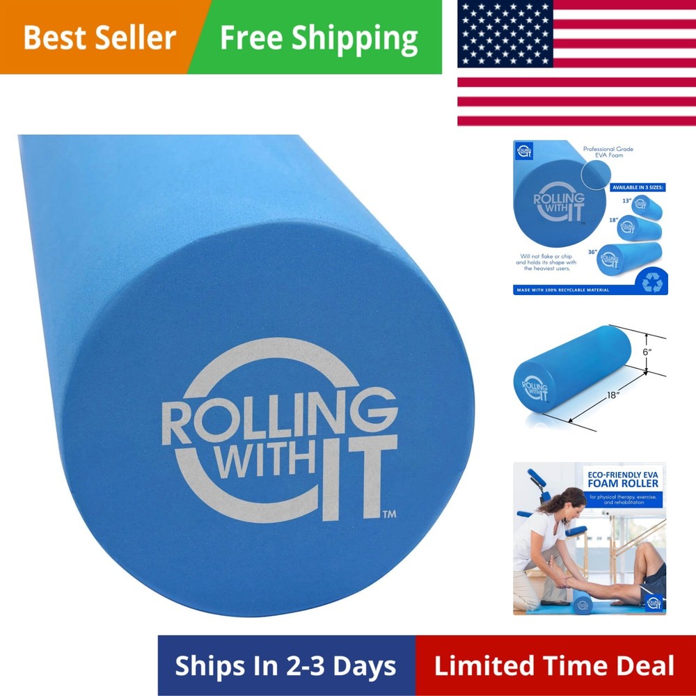 Foam Roller with High Density for Physical Therapy, Muscle Roller for Exercis...