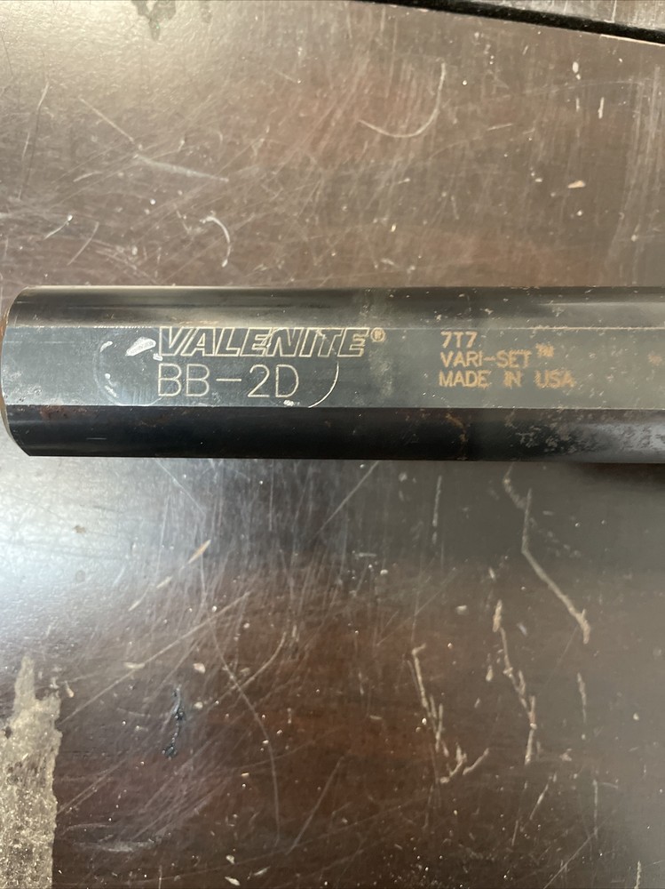 Valenite BB-2D Lathe Boring Bar Tool Holder with Adjustable Cutter