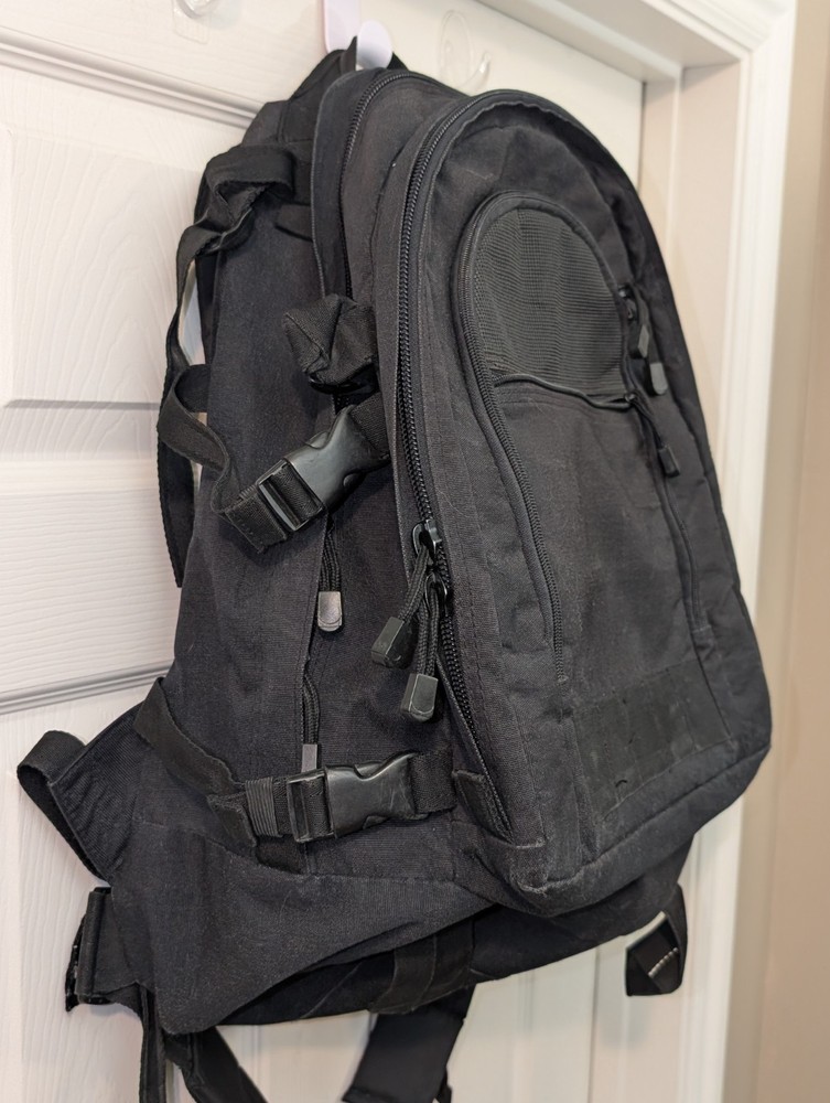 Piper Gear Large Bugout Bag Expanding Backpack Black