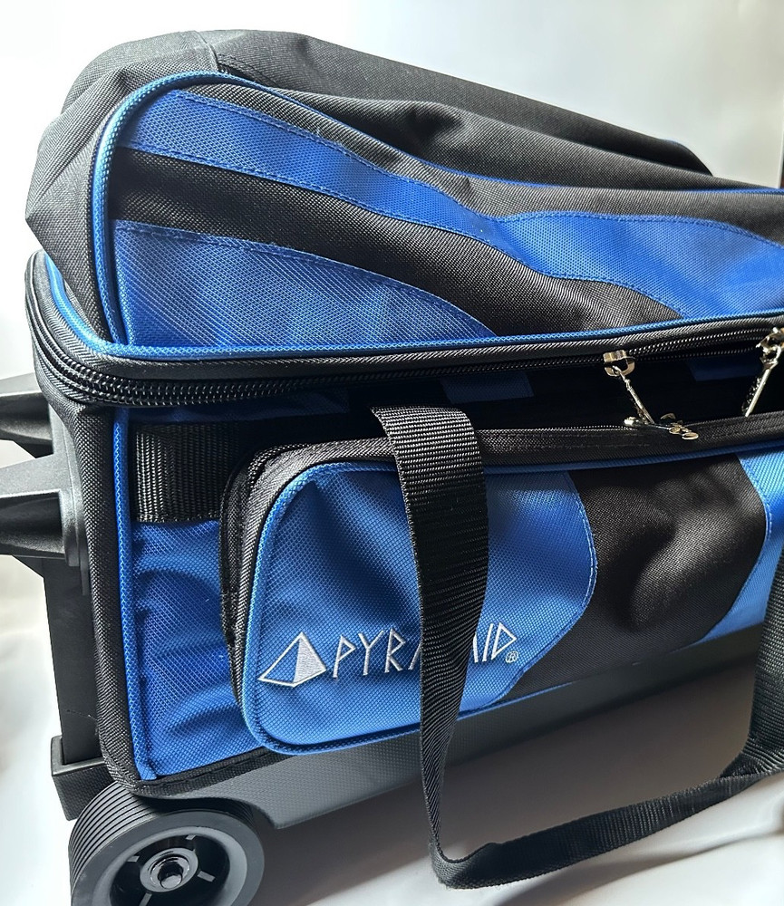 Pyramid Prime Double Roller 2 Ball Bowling Roller, Black/Royal Blue