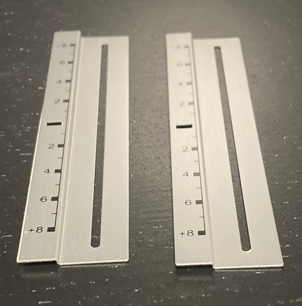 (1) TECHNICS TURNTABLE PITCH CONTROL REPLACEMENT STRIP ORIGINAL GREY/BLACK RARE