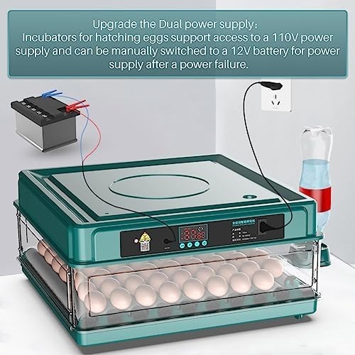 Incubators for Hatching Eggs, Egg Incubator with Automatic Egg Turning and Humid