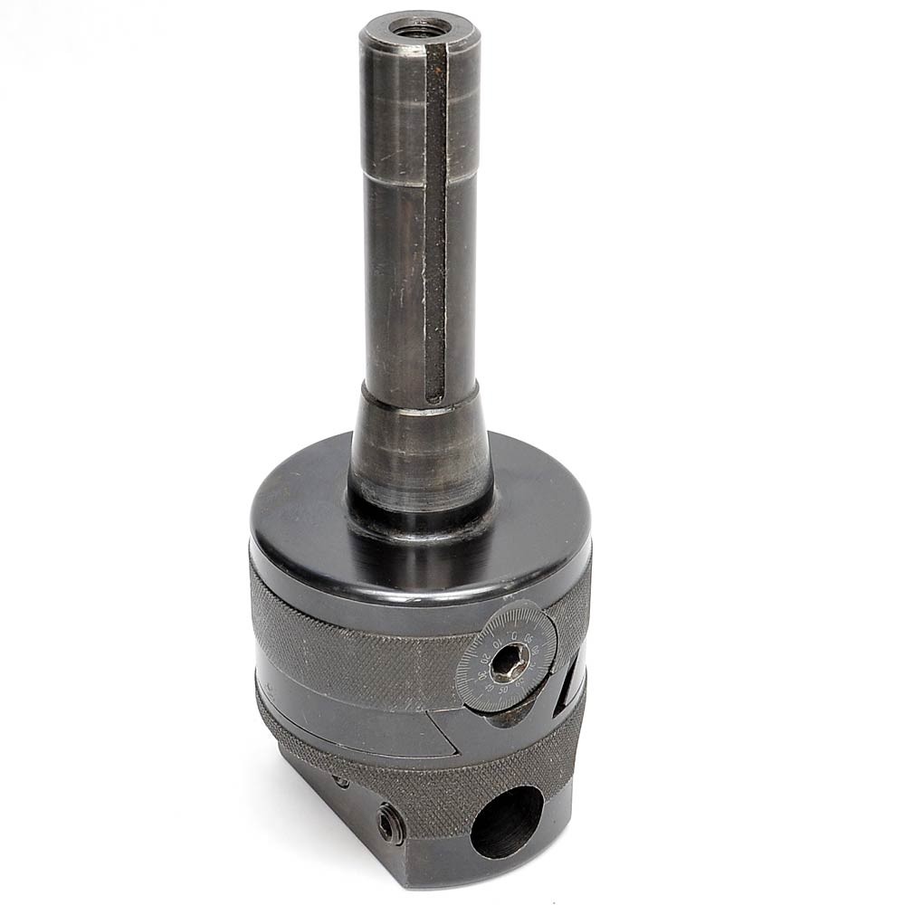 APT BHR8D Precision Boring Head with Integrated R8 Shank Micrometer Dial Adjust