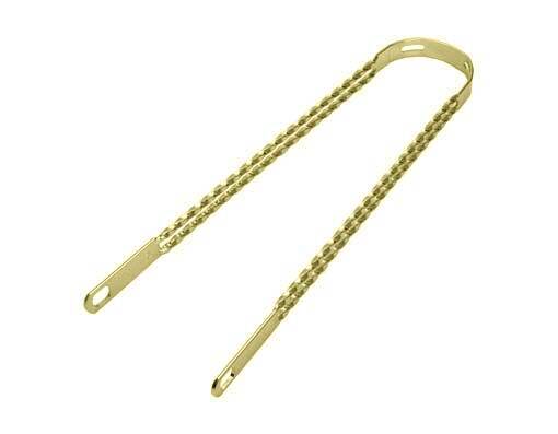 20 Double Twisted Fender Braces Gold.