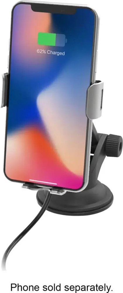 Bracketron PwrUp Qi Automatic Dash Window Vent Mount for iPhone Samsung Pixel Lg
