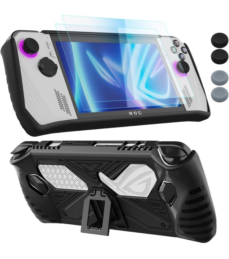 Protective Case with Kickstand+2 Pack Screen Protector+ 4 Joystick Protectors.