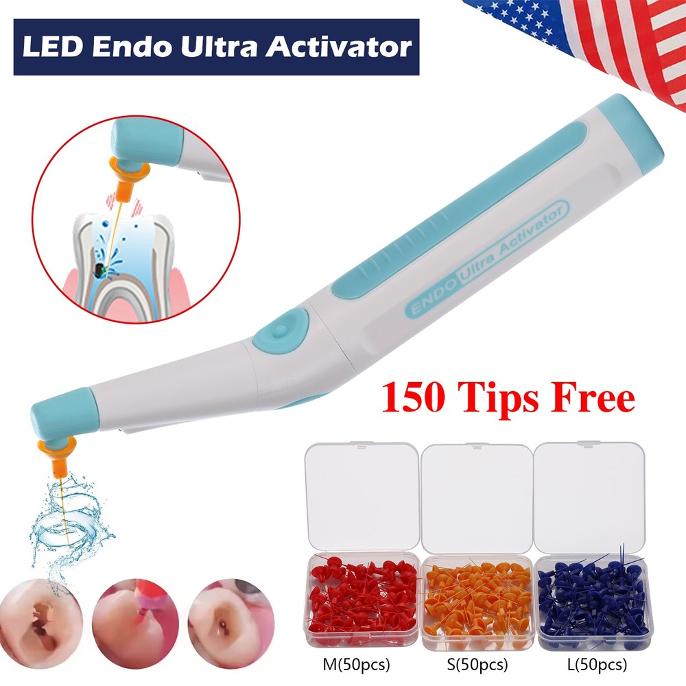 Endo Sonic Activator Dental Handpiece Root Canal Ultra Irrigator+150 Tips UPS