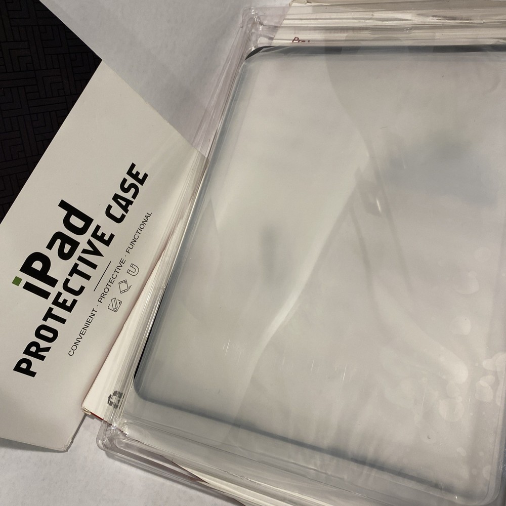 Apple iPad Pro 12.9”Kingblanc Leather Case & Invis. shield protector 6th-3rd Gen