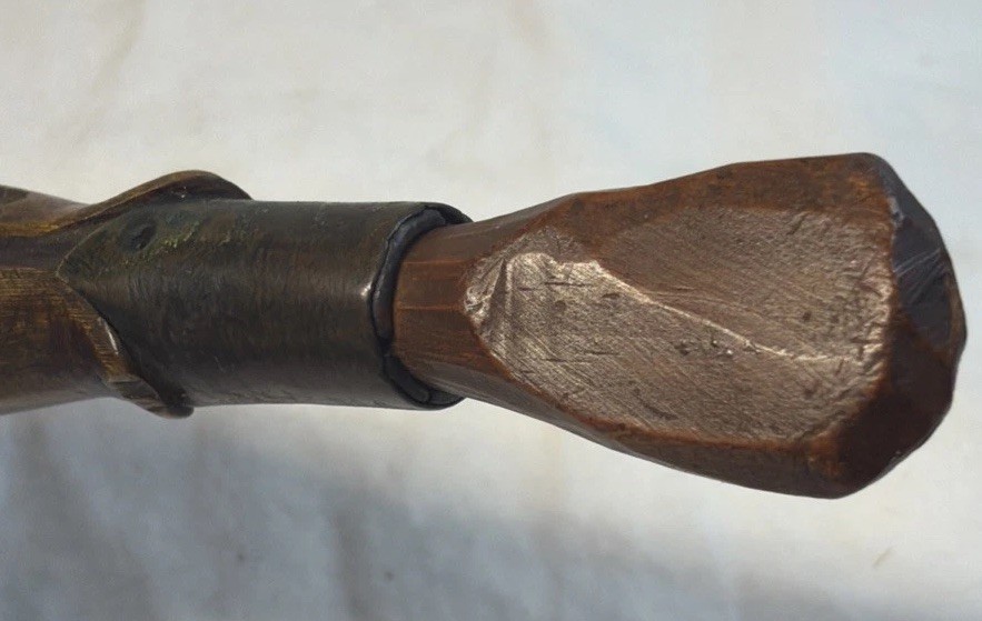 Antique Rifle Powder Horn Flask