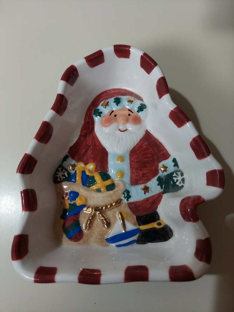 SANTA CANDY/ NUTS DISH ST. NICHOLAS SQUARE 1999