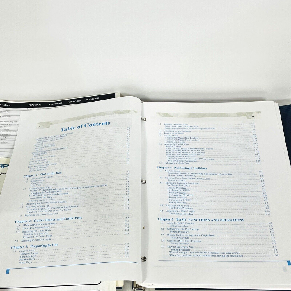 Graphtec FC7000 Series Cutting Pro User Manuals and Software Disc