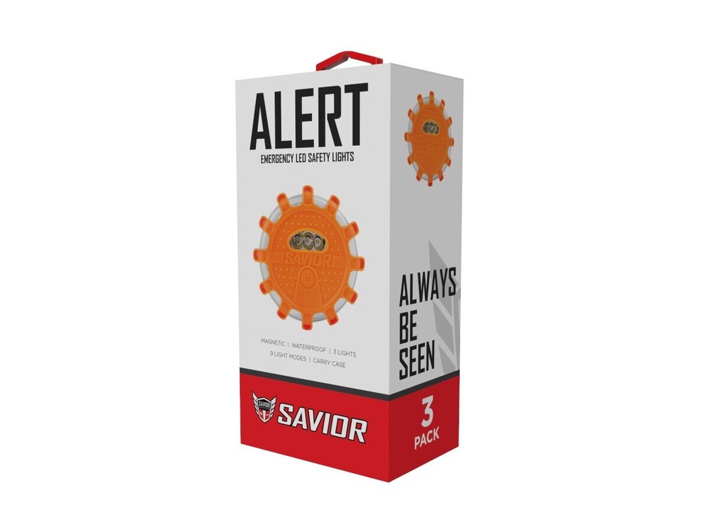 Savior Products 100-00251 ALERT Emergency LED Safety Lights - 3 Pack