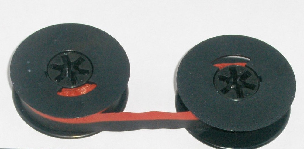 Hermes 10 Typewriter Ribbon - Black and Red Ink