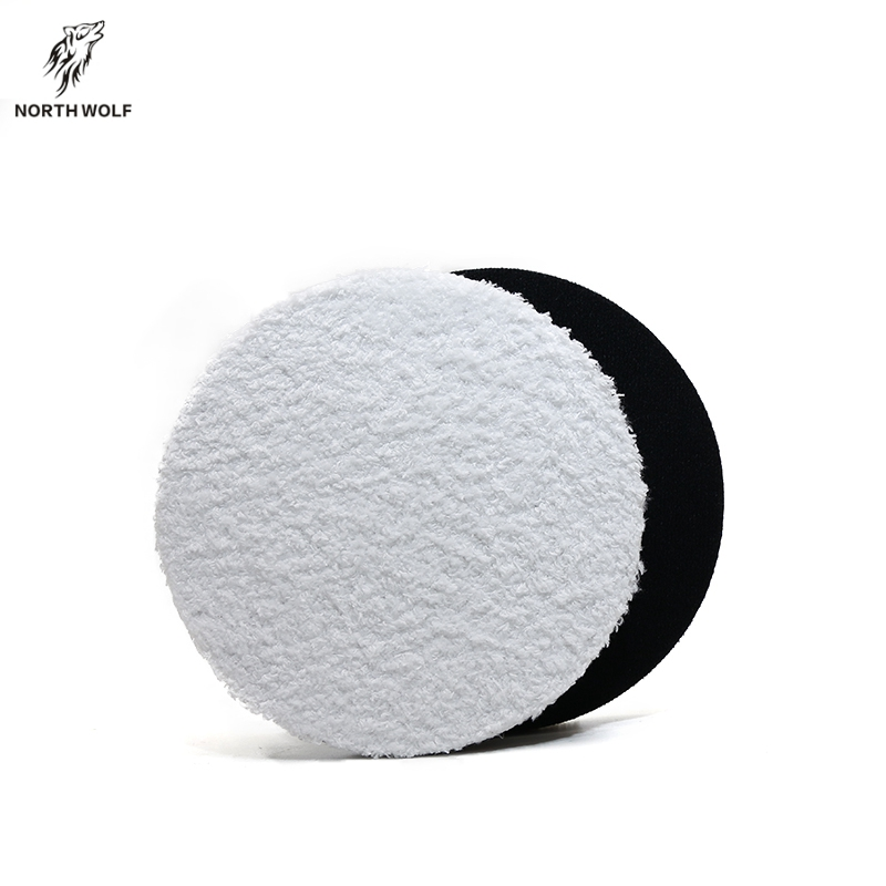 3"microfiber polishing buffing pads da rotary 2pc