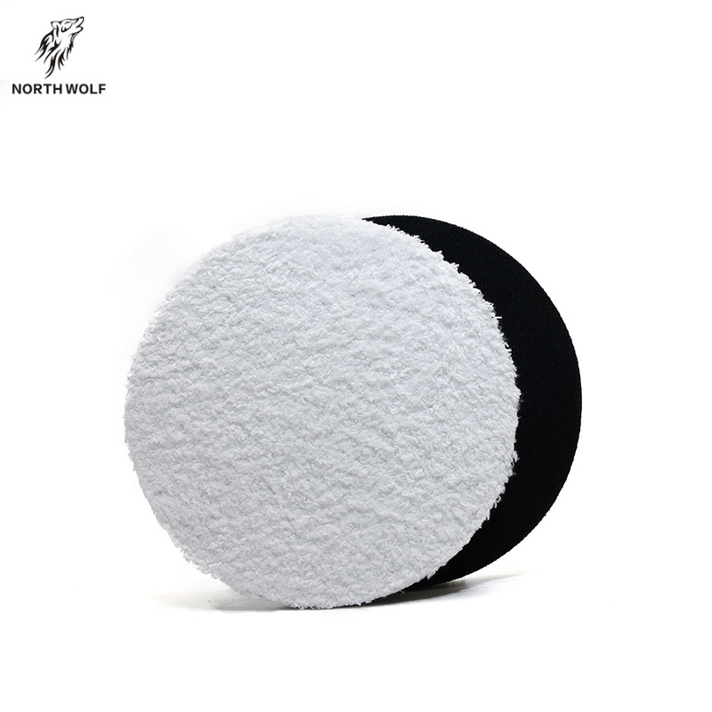 6"microfiber polishing buffing pads da rotary 2pc