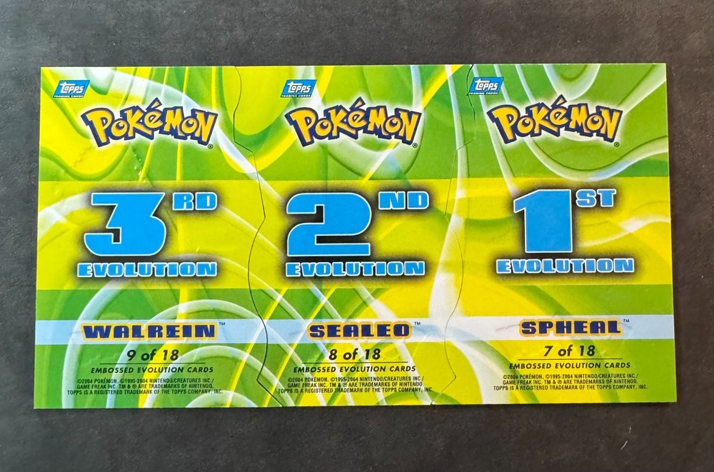 Pokemon TOPPS Advanced Challenge - DIECUT complete 18/18 - EXCELLENT +Charizard