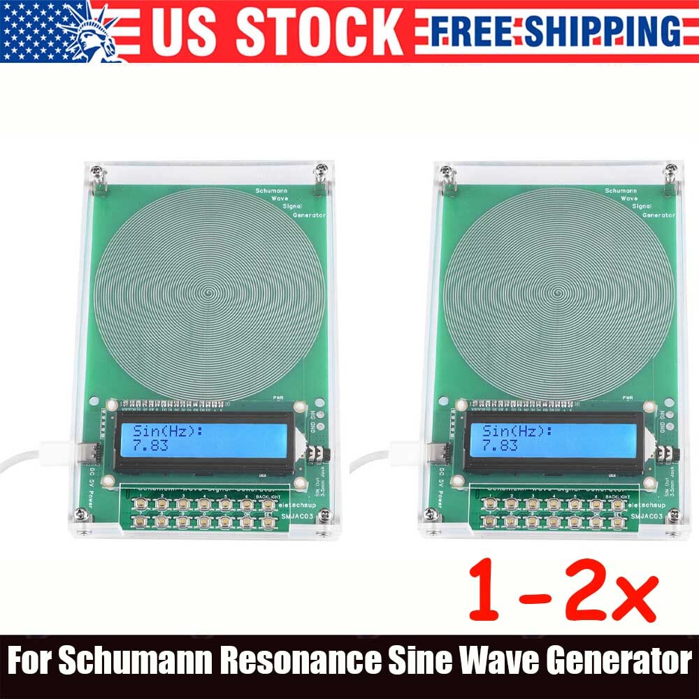 1/2xFor Schumann Wave Generator Pulse Sine Frequency&Audio Output Connector&Case
