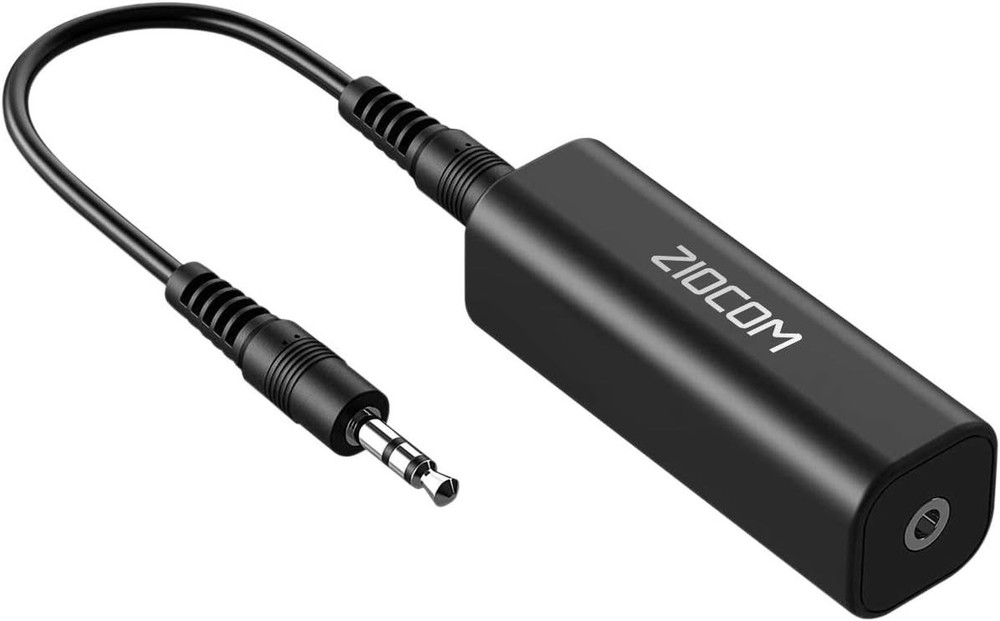 Compact 3.5mm Ground Loop Noise Isolator - Plug & Play Solution for Audio