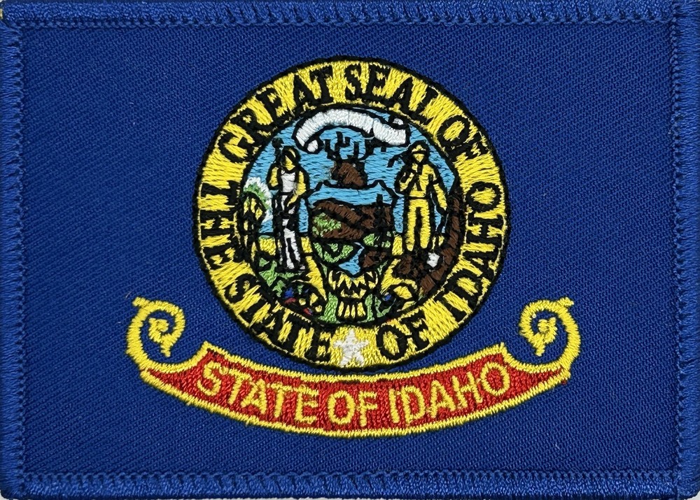 IDAHO STATE FLAG EMBELEM APPLIQUE IRON ON PATCH EE-320