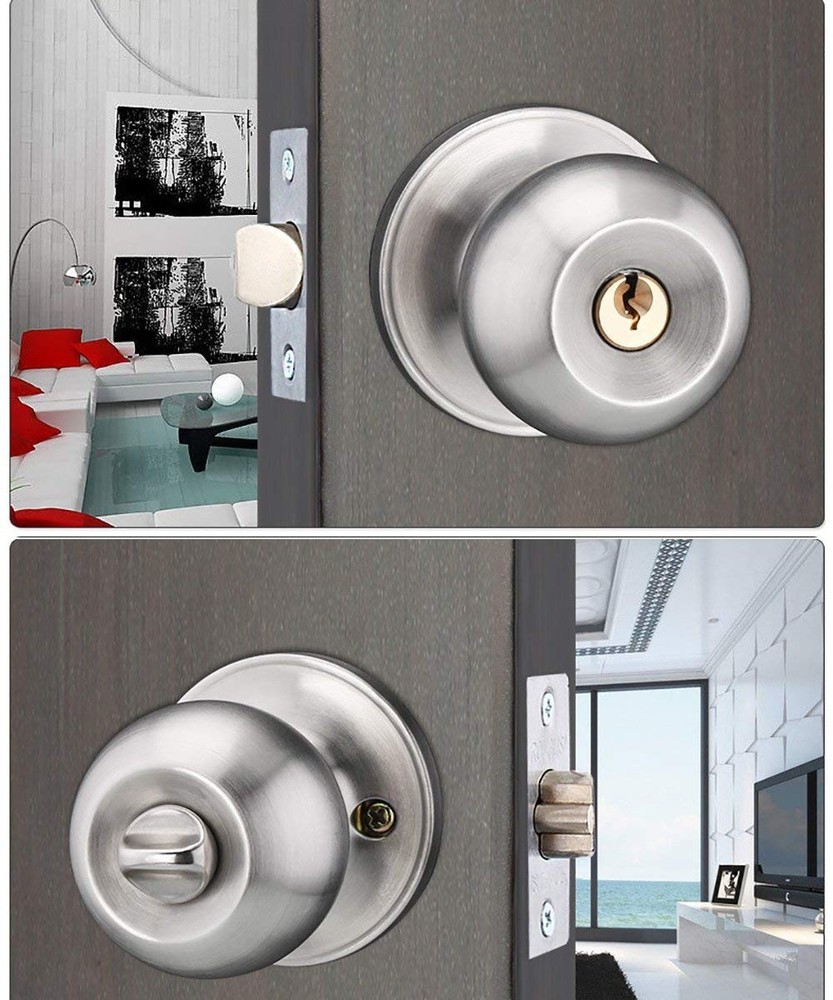 Qrity Mortice Latch, Adjustable Size 60/70mm, for Flat Silver, Gold