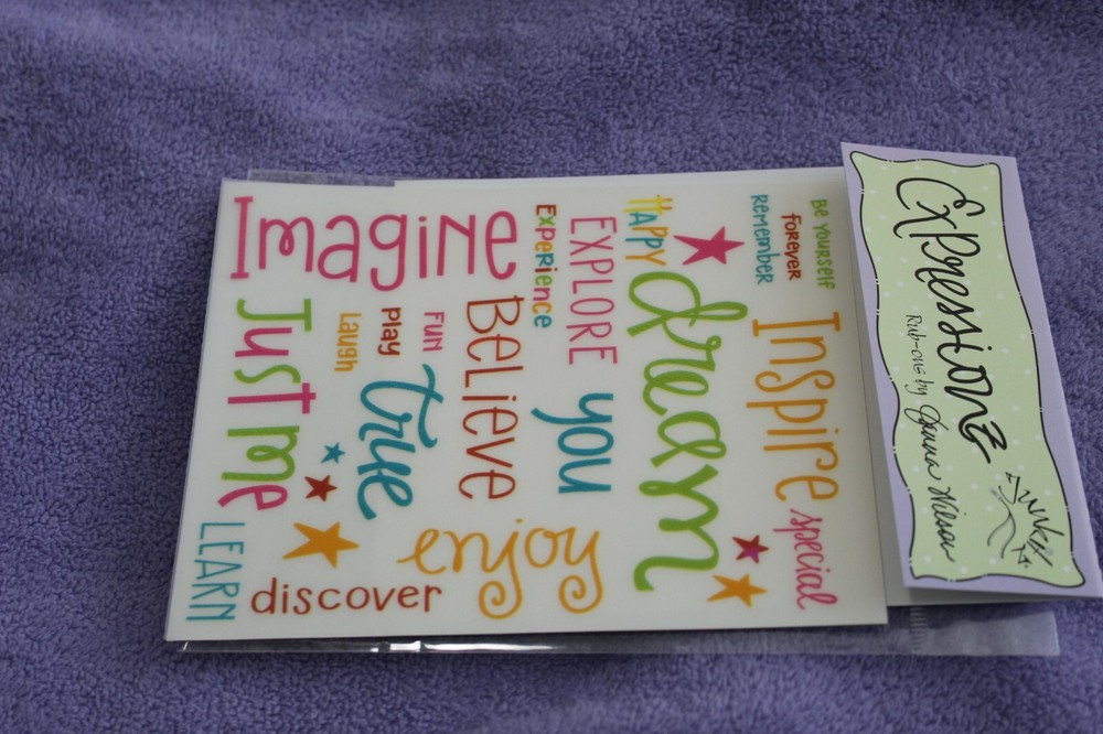 JUNKITZ EXPRESSIONS RUB-ONS "SALSA INSPIRING" 09359