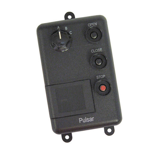 Pulsar 733T Wall Mount Three Button Transmitter Open/Close/Stop (3 Doors)