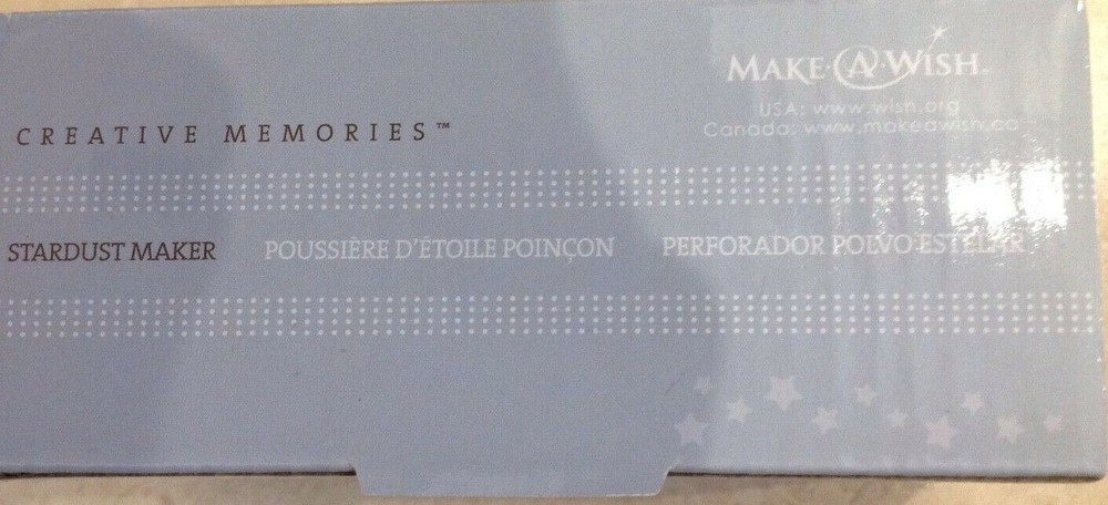 CREATIVE MEMORIES MAKE A WISH STARDUST  MAKER  PUNCH NIP