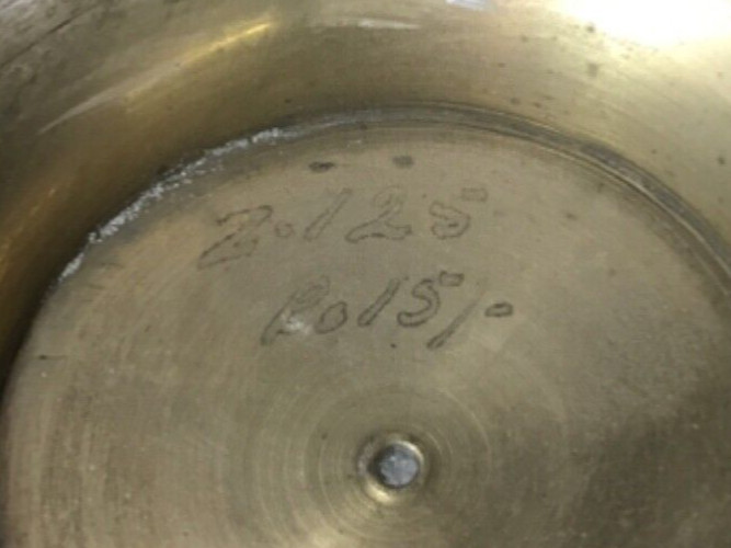 Vintage Etched Brass Indian Teapot