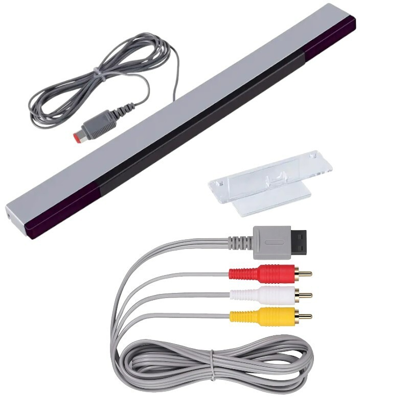 Wii AC Adapter Sensor Bar Composite AV Cable for Nintendo Wii System Video Game