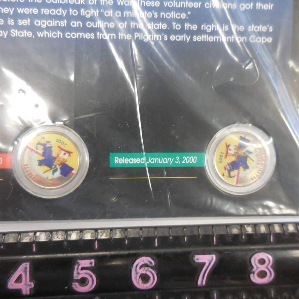 Certified Colorized Massachusetts State Quarters