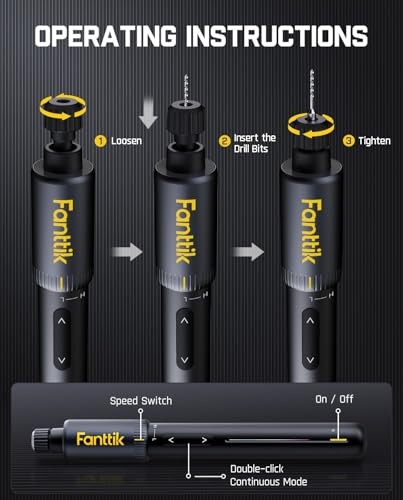 K2 Nano Power Drill, Mini Precision Drill, Hand Drill, 20 Drill Bits, 800mAh