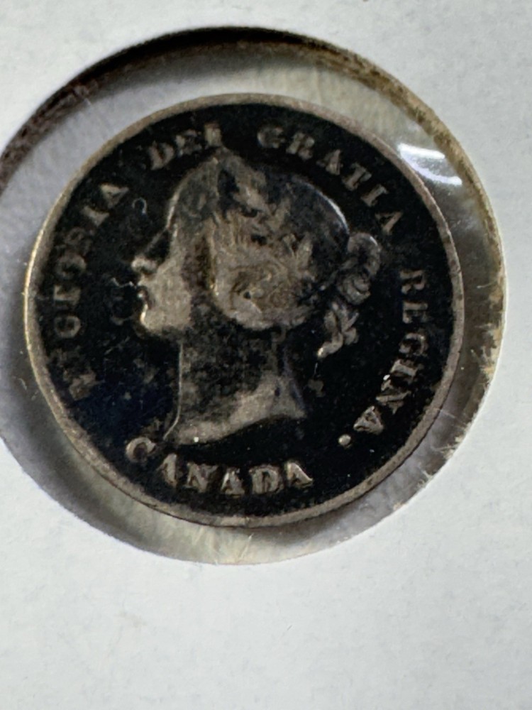 1897 Canada 5 Cents Small Silver Coin