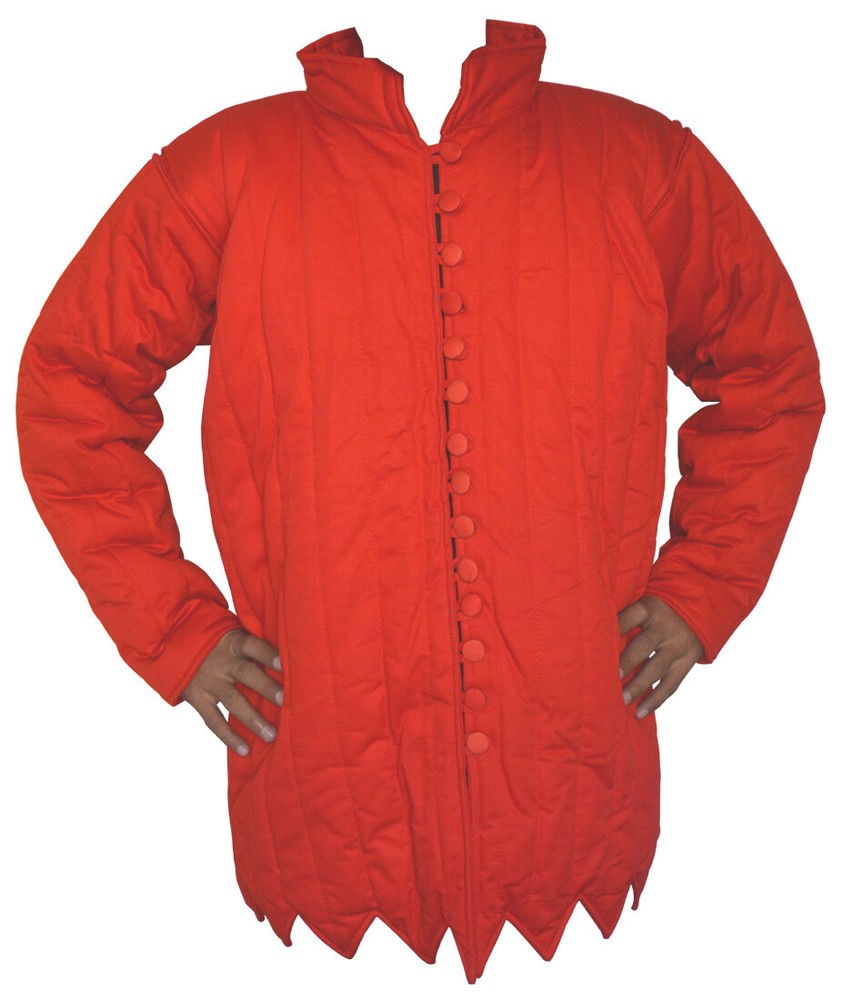 Thick Padded Zig Zag Design Gambeson ABS
