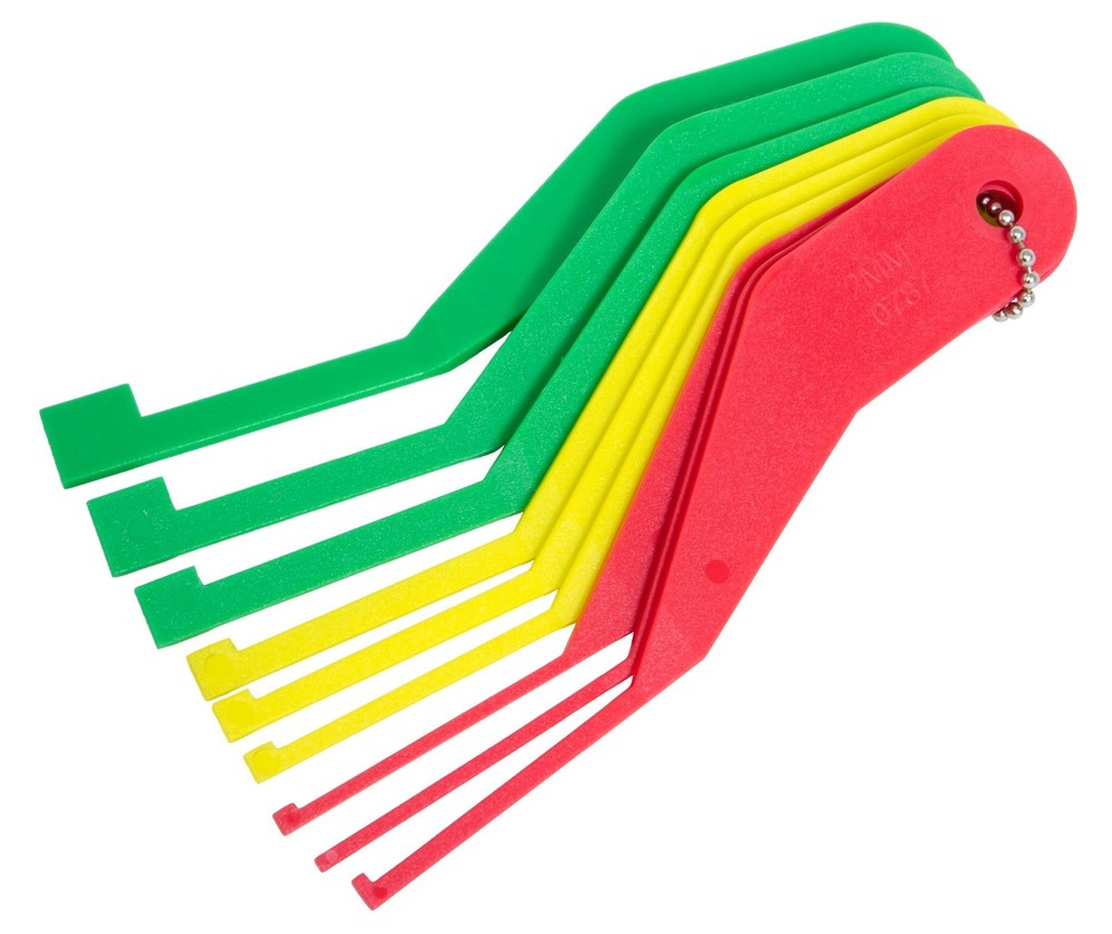 Lisle 81850 9pc Combination Brake Lining Thickness Gauge Set